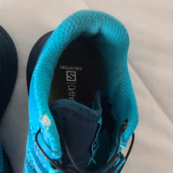 SOLD. Salomon "Sense Ride Vibe" in "Bluebird" Teal Trail Runners - Picture 4 of 10